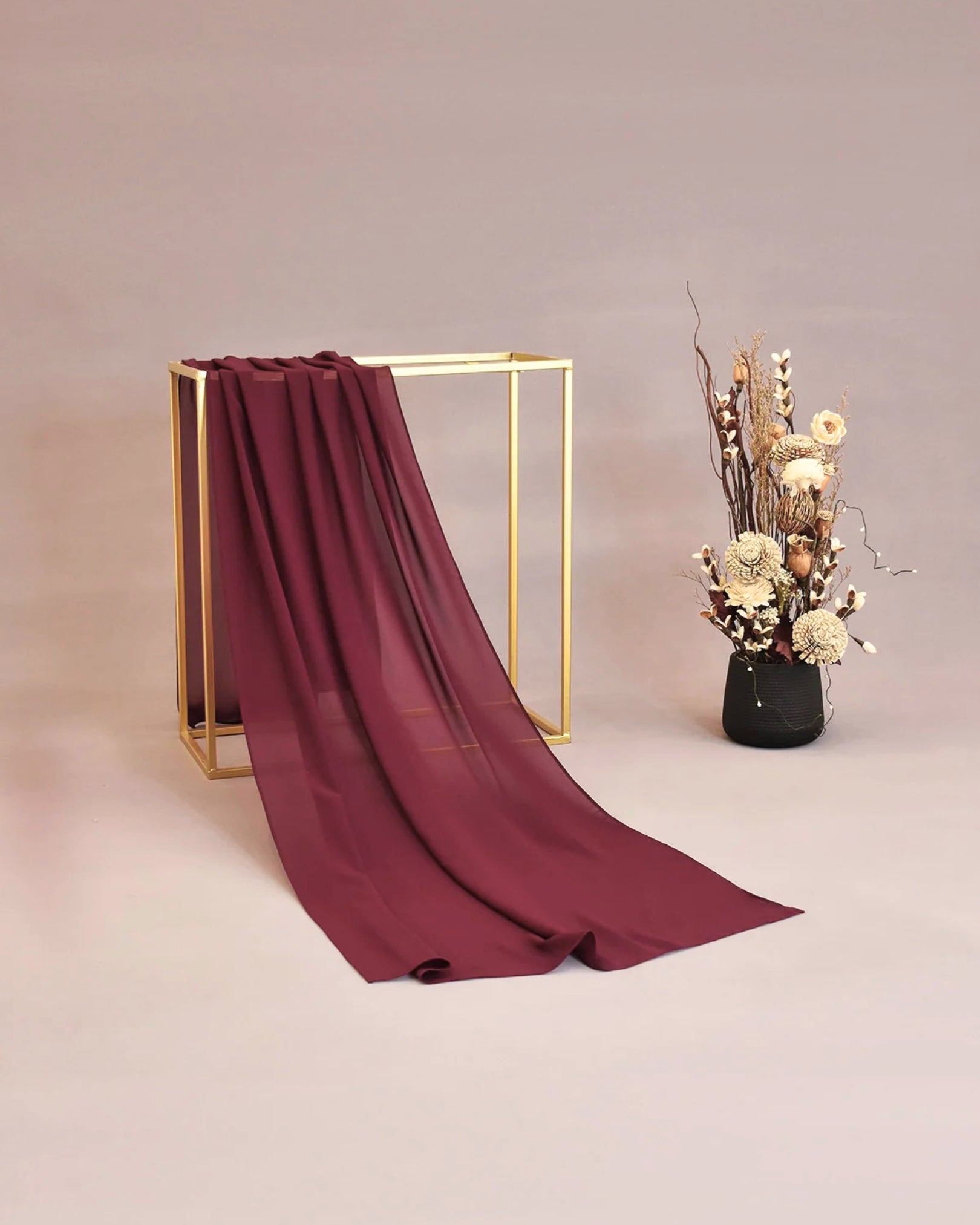 Georgette Chiffon - Burgundy