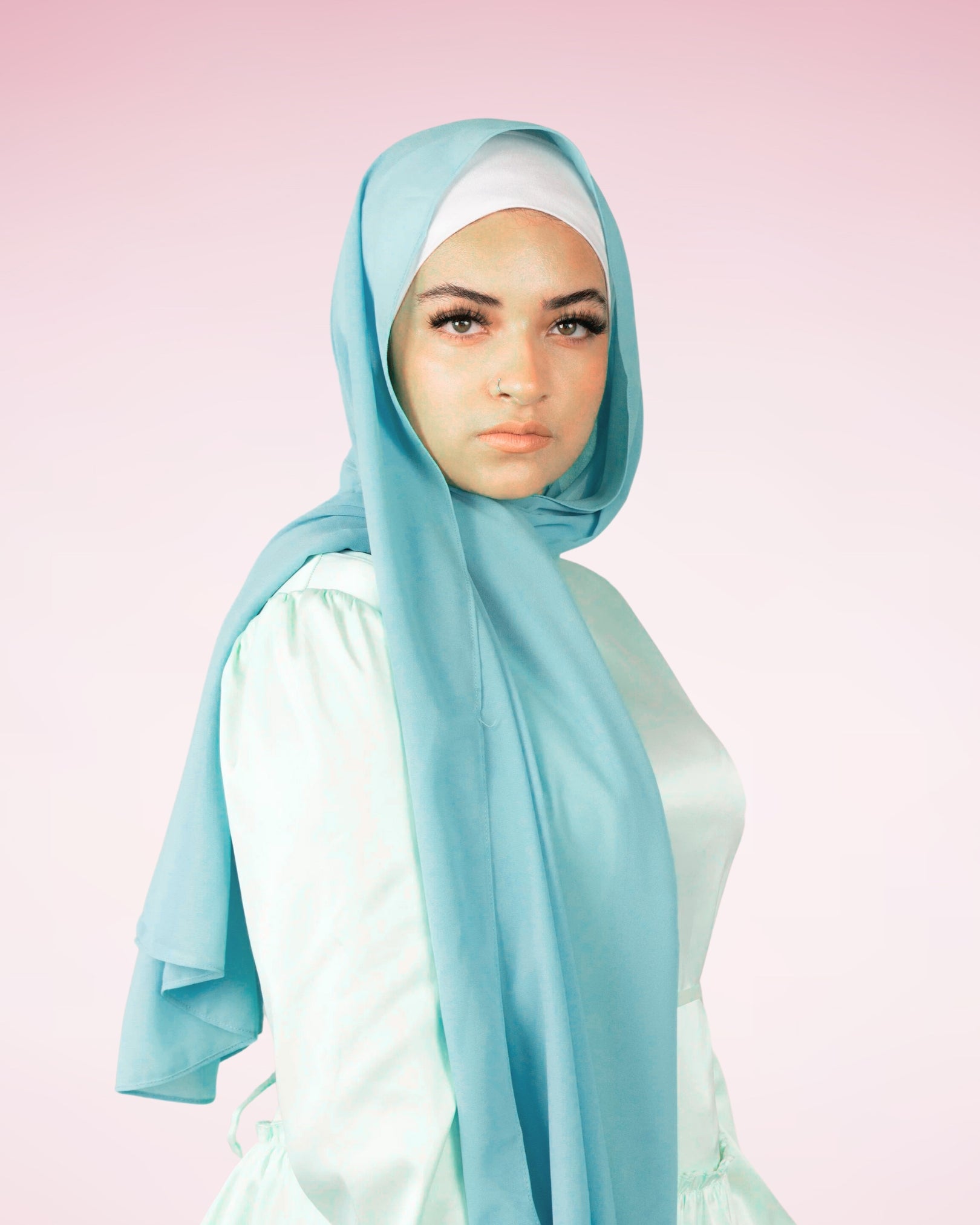 Georgette Chiffon - Sky Blue