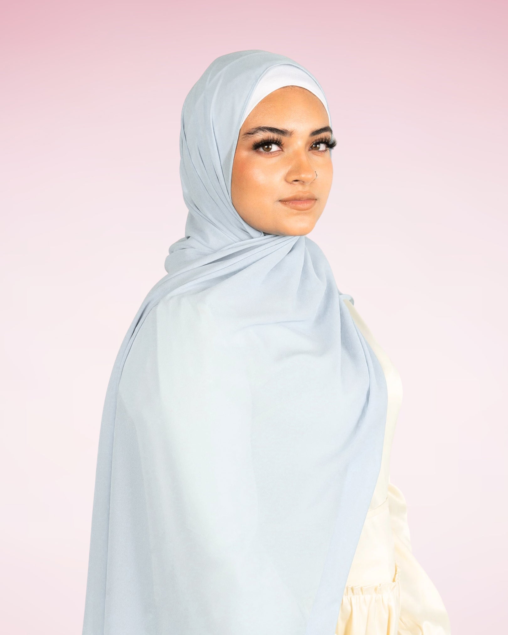 Georgette Chiffon -  White