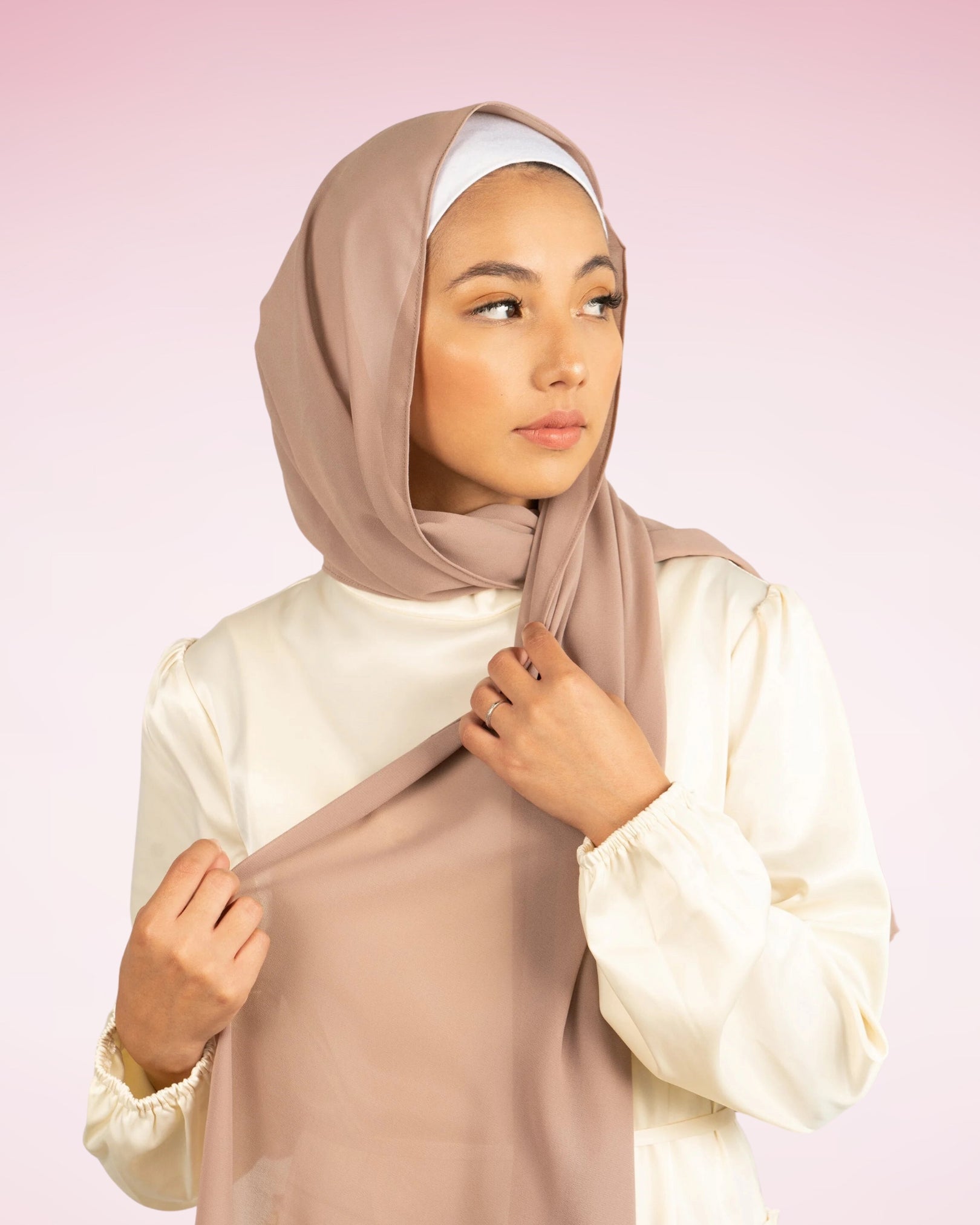 Georgette Chiffon - Nude Pink