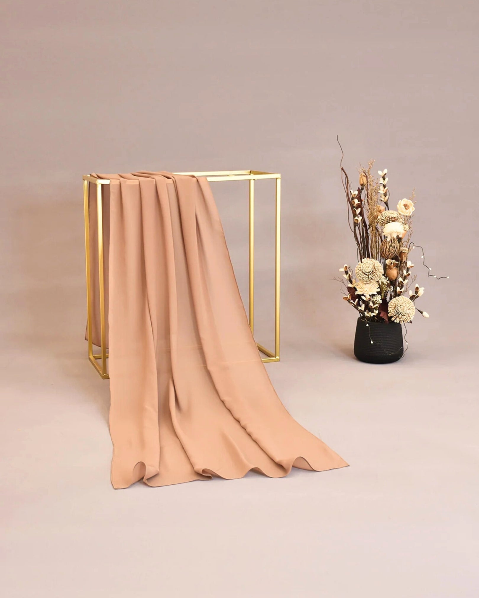 Georgette Chiffon - Peach