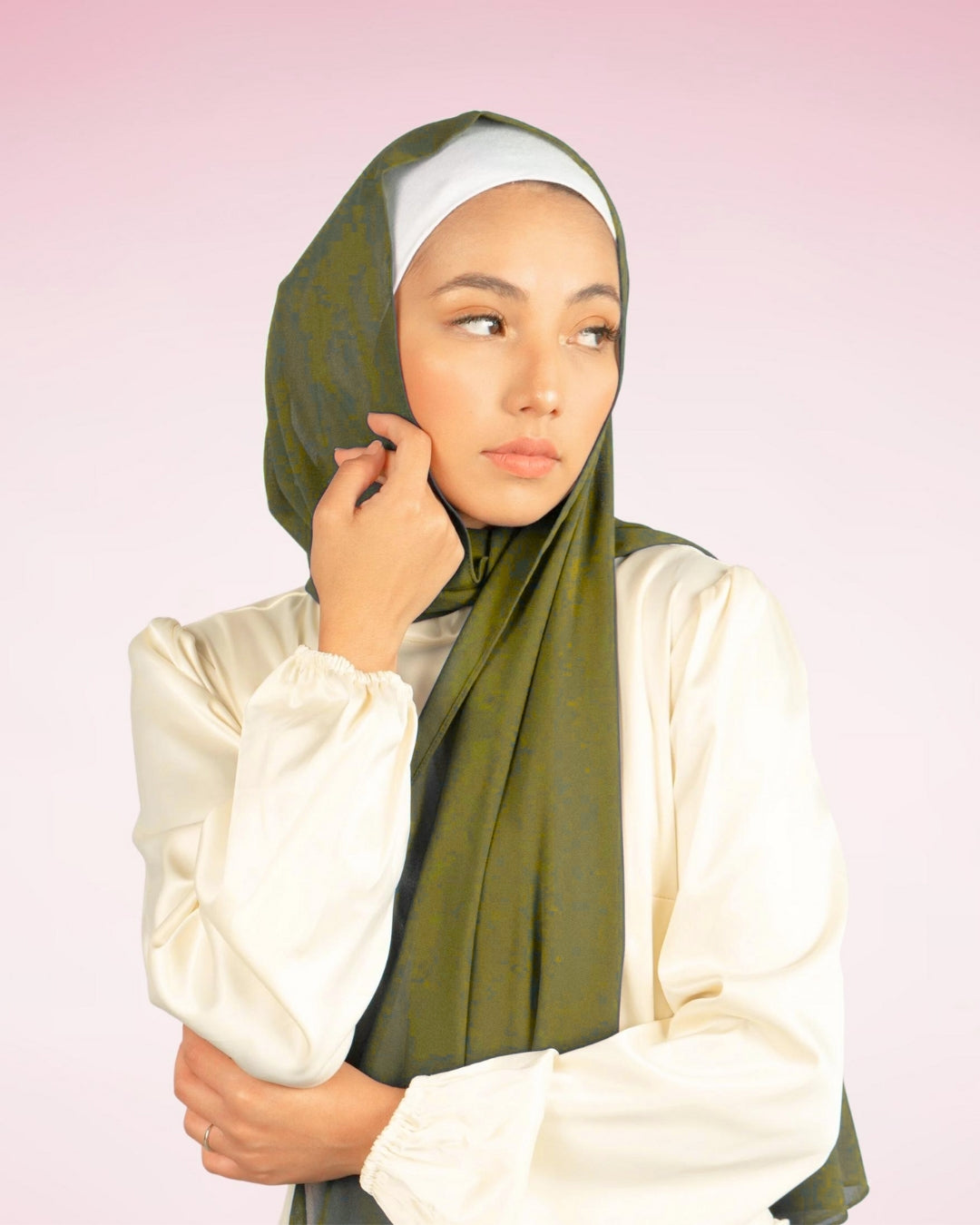 Georgette Chiffon - Olive